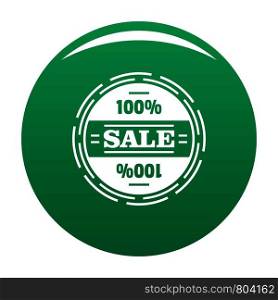 Sale logo. Simple illustration of sale vector logo for any design green. Sale logo, simple style.
