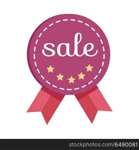 Sale Medal for Best Price. Best Quality and Price.. Sale medal for best price. Best quality and price. Sale tag with ribbon and label. Collection of sale elements. Special offer, discount and percentages, price, banner. Leader of sale. Vector