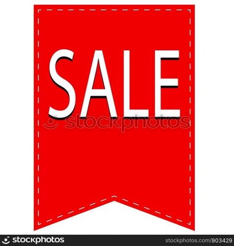 sale product red label on white background. flat style. sale label icon for your web site design, logo, app, UI. sale price tag symbol.