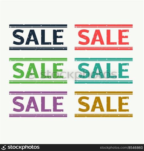sale rubber st&set in six different colors
