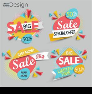 Sale - set of labels.. Sale - set of labels. Sale and discounts. Vector illustration.