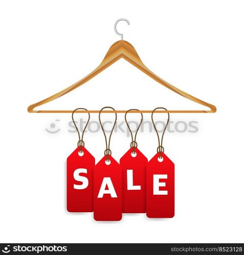 Sale shop hanger. Business banner. Vector illustration. Sale shop hanger. Business banner. Vector illustration.