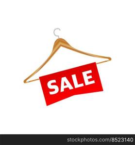 Sale shop hanger. Business banner. Vector illustration. Sale shop hanger. Business banner. Vector illustration.