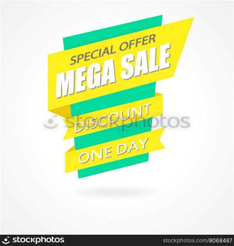 Sale Sign Banner Poster ready for Web and Print.. Sale Sign Banner Poster ready for Web and Print. Mega Sale with Special Offer