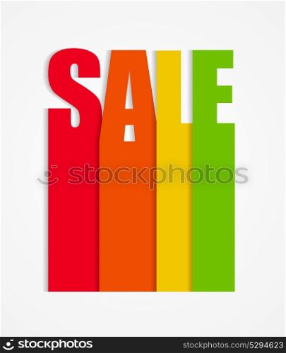 Sale Sign. Isolated on White. Vector Illustration EPS10. Sale Sign Vector Illustration