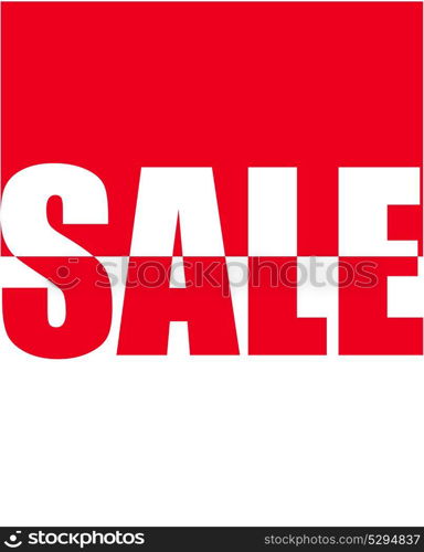 Sale Sign. Isolated on White. Vector Illustration EPS10. Sale Sign Vector Illustration