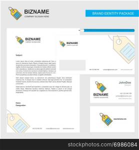 Sale tag Business Letterhead, Envelope and visiting Card Design vector template