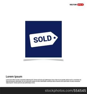 Sale tag icon - Blue photo Frame