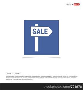 Sale tag Icon - Blue photo Frame