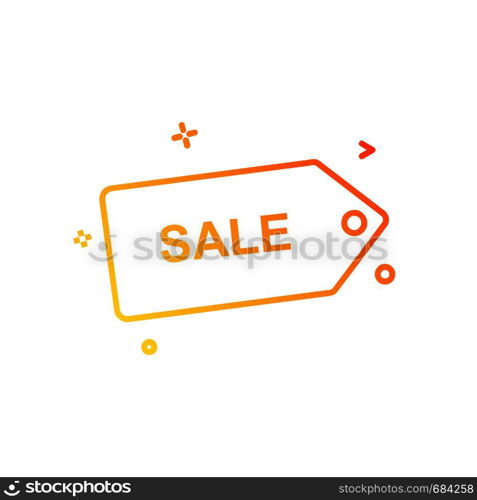 Sale tag icon design vector