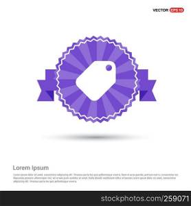 Sale tag icon - Purple Ribbon banner