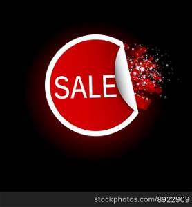 Sale tag label vector image