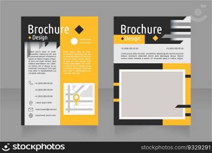Sales department contact info blank brochure design. Template set with copy space for text. Premade corporate reports collection. Editable 2 paper pages. Ubuntu Condensed, Arial Regular fonts used. Sales department contact info blank brochure design