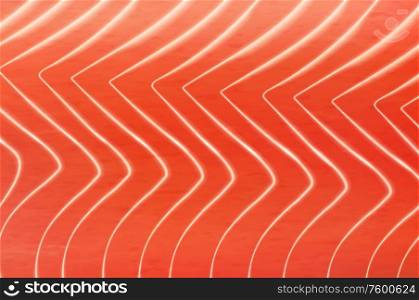 Salmon texture pattern, fish meat, Japanese cuisine vector background. Salmon fish texture for sushi, sashimi or seafood restaurant menu and gourmet cooking. Salmon texture, Japanese cuisine fish background