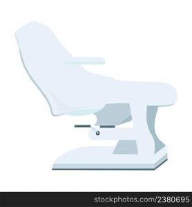 Salon chair for washing hair semi flat color vector object. Full sized item on white. Hairdressing tool. Salon equipment simple cartoon style illustration for web graphic design and animation. Salon chair for washing hair semi flat color vector object