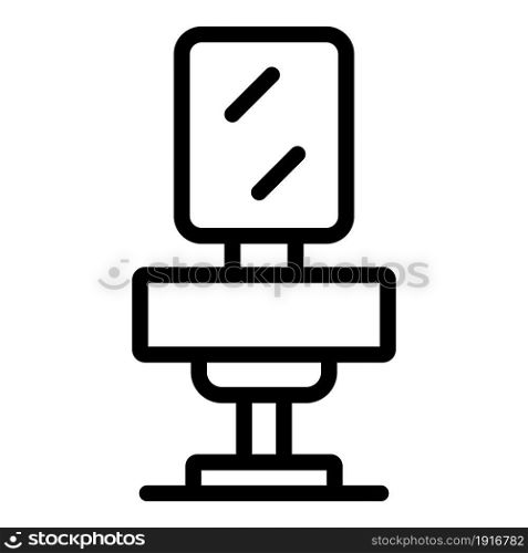 Salon chair icon outline vector. Beauty barber. Saloon equipment. Salon chair icon outline vector. Beauty barber