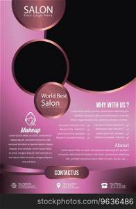 Salon flyer Royalty Free Vector Image