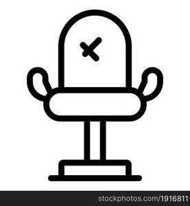 Salon furniture icon outline vector. Room chair. Parlor interior. Salon furniture icon outline vector. Room chair