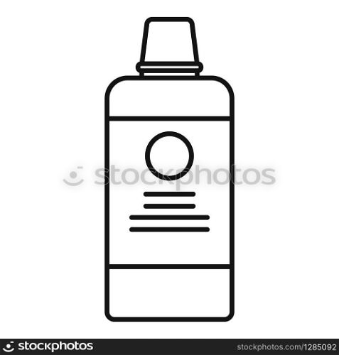 Salon hair dye bottle icon. Outline salon hair dye bottle vector icon for web design isolated on white background. Salon hair dye bottle icon, outline style