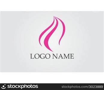 Salon hair woman and face logo and symbols