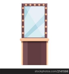 Salon mirror icon cartoon vector. Beauty hairdresser. Beauty haircut. Salon mirror icon cartoon vector. Beauty hairdresser