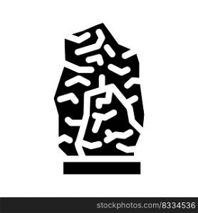 salt cave glyph icon vector. salt cave sign. isolated symbol illustration. salt cave glyph icon vector illustration