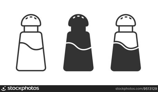 Salt or pepper shaker icon. Vector illustration.