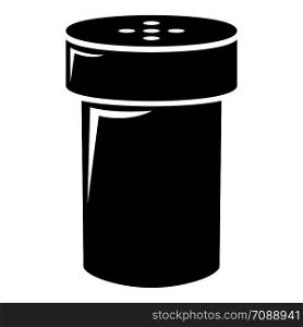 Salt shaker icon . Simple illustration of salt shaker vector icon for web design isolated on white background. Salt shaker icon , simple style