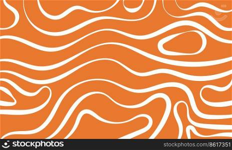 Salted caramel background and sweet food. Sugar toffee sauce and liquid syrup. Flow of brown ingredient with salt. Swirl texture with dessert waves. Vector illustration of smooth food splashes
