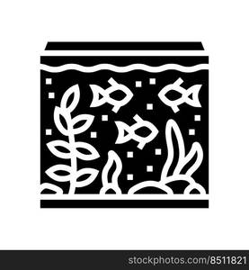 saltwater aquarium fish glyph icon vector. saltwater aquarium fish sign. isolated symbol illustration. saltwater aquarium fish glyph icon vector illustration