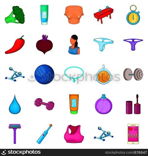 Salve icons set. Cartoon set of 25 salve vector icons for web isolated on white background. Salve icons set, cartoon style