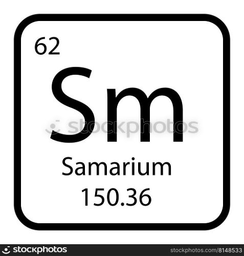 Samarium icon vektor illustration design