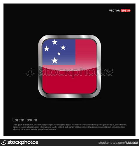 Samoa flags design vector