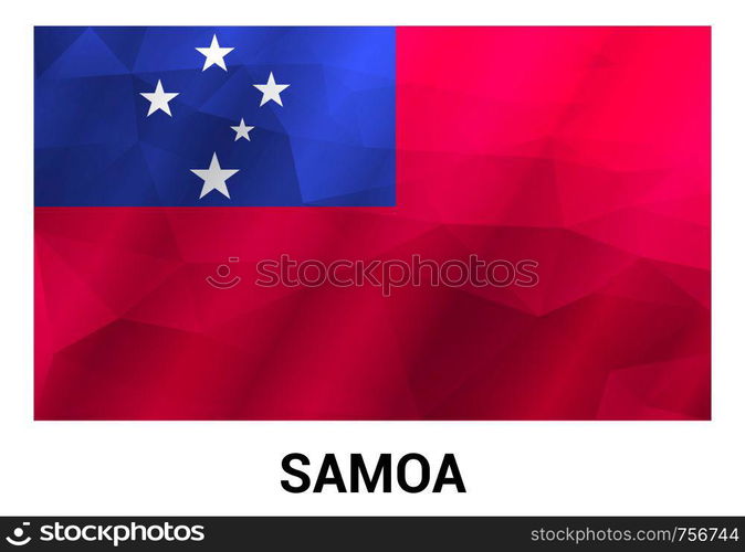 Samoa flags design vector