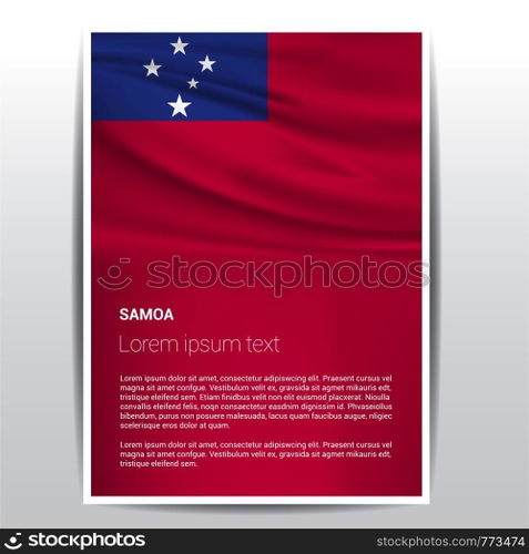 Samoa flags design vector