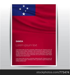 Samoa flags design vector