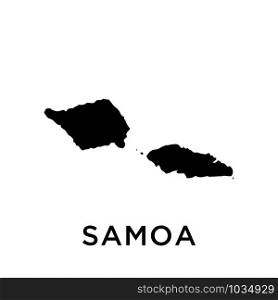 Samoa map icon design trendy