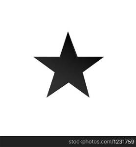 sample of a black star with sharp edges on a white background