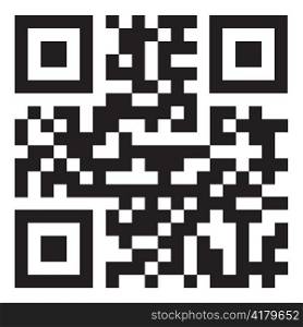 sample qr code ready to scan with smart phone