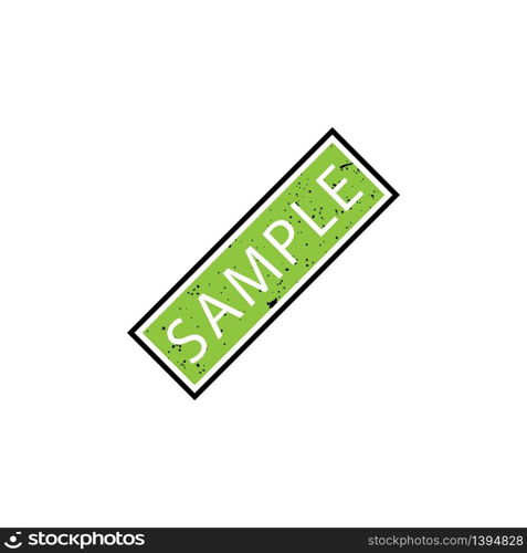 Sample tag icon template vector
