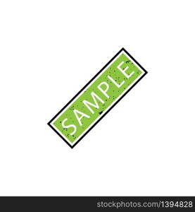 Sample tag icon template vector