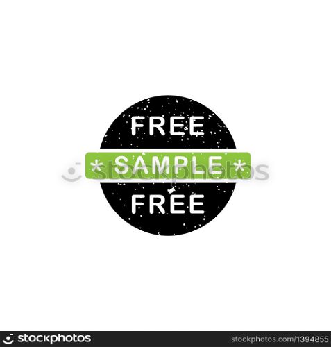 Sample tag icon template vector