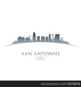 San Antonio Texas city skyline silhouette. Vector illustration