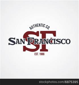 san francisco united states of america. san francisco united states of america varsity badge label emblem stamp vector