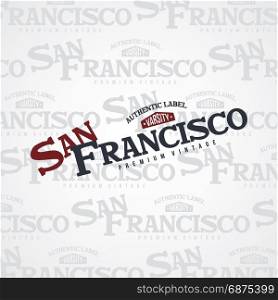 san francisco united states of america. san francisco united states of america varsity badge label emblem stamp vector