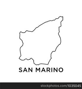 San Marino map icon design trendy