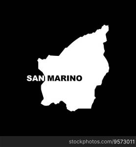 SAN MARINO map icon vector illustration template background