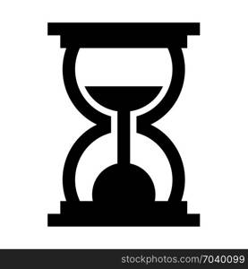 sand clock, icon on isolated background