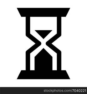 sand timer, icon on isolated background