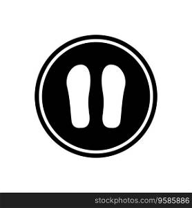 sandal icon vector template illustration logo design